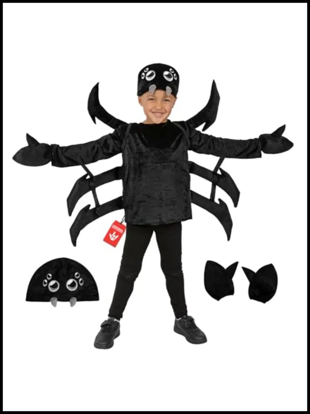Kids Spider Costume with Backpack Legs - Halloween Fancy Dress